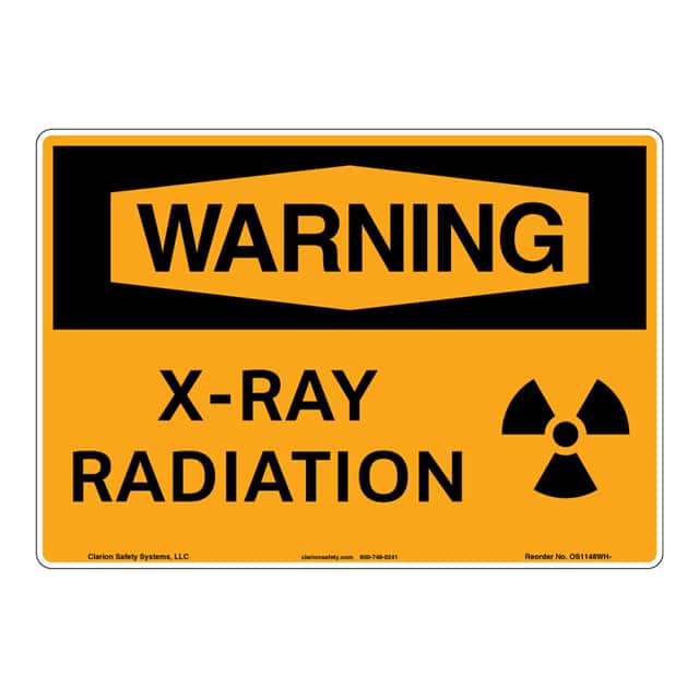 OS1148WH-S4SW1 WARNING ALUMINIUM SIGN 7" X 10"