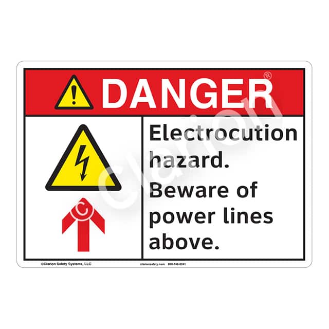 F1252-ZASW1 DANGER FLEXIBLE SIGN 7" X 10"