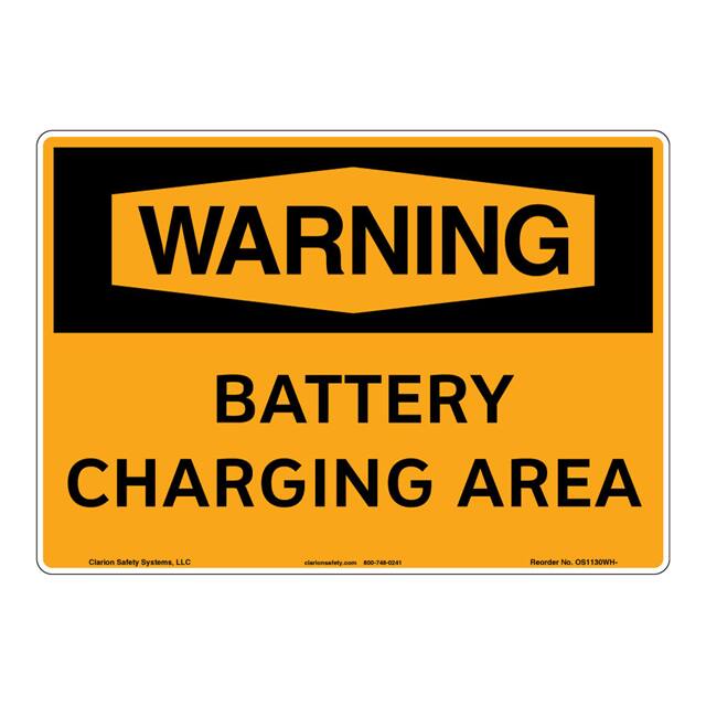OS1130WH-ZASW1 WARNING FLEXIBLE SIGN 7" X 10"