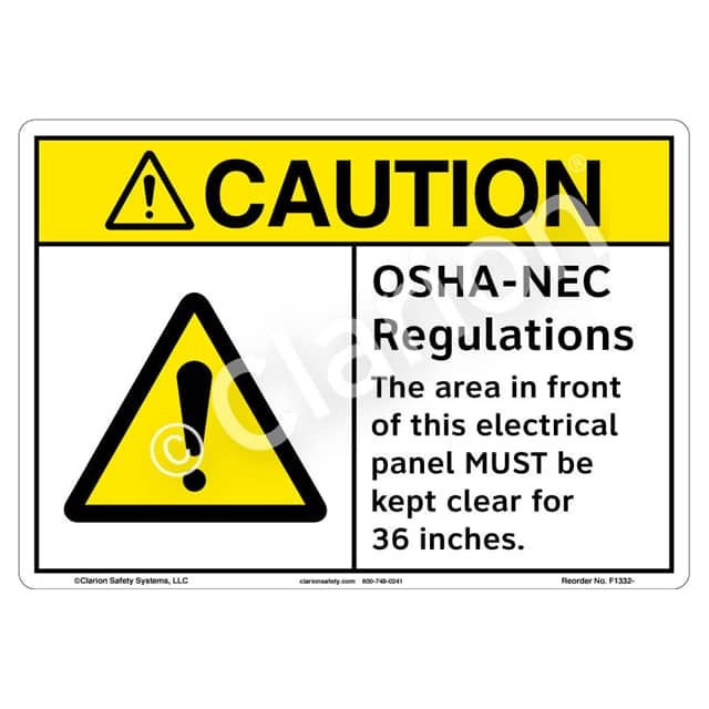 F1332-ZASW1 CAUTION FLEXIBLE SIGN 7" X 10"