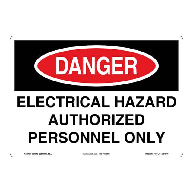 OS1087DH-ZASW1 DANGER FLEXIBLE SIGN 7" X 10"
