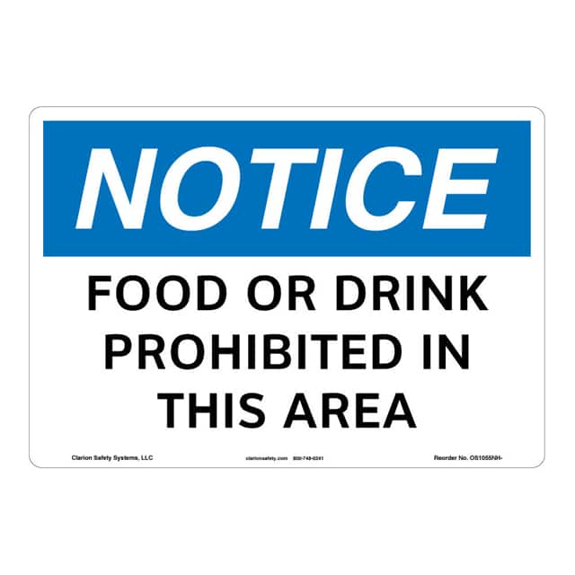 OS1055NH-S4SW2 NOTICE ALUMINIUM SIGN 10" X 14"