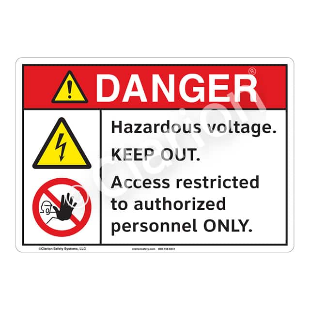 F1151-ZASW1 DANGER FLEXIBLE SIGN 7" X 10"