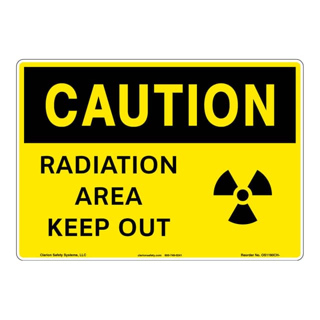 OS1190CH-S2SW3 CAUTION PLASTIC SIGN 12" X 18"