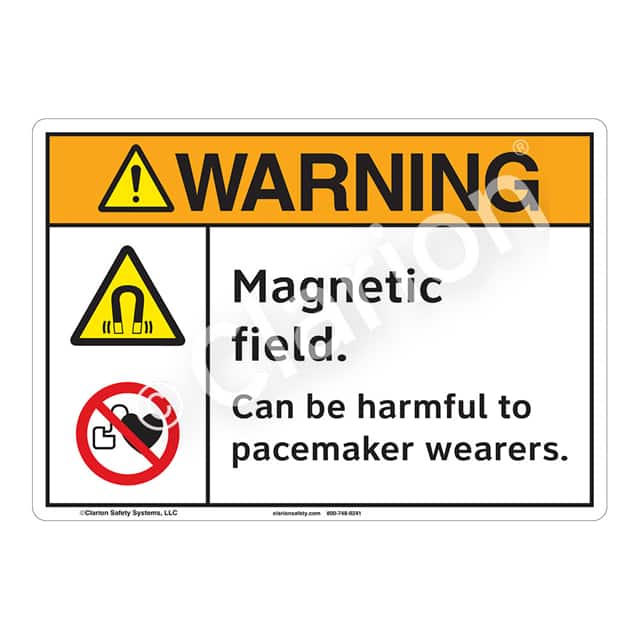 F1234-Z1SW1 WARNING FLEXIBLE SIGN 7" X 10"