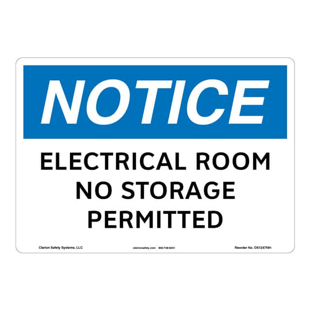 OS1247NH-ZASW1 NOTICE FLEXIBLE SIGN 7" X 10"
