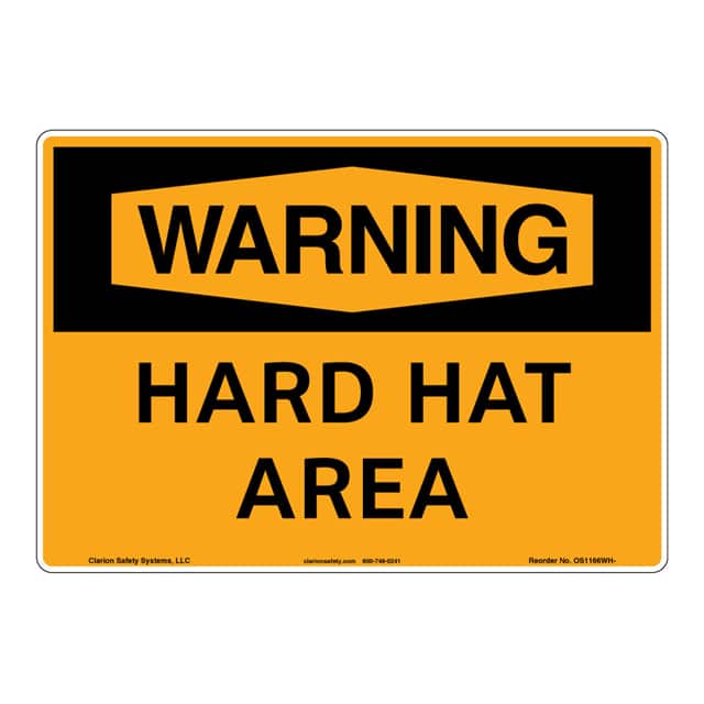 OS1166WH-ZASW1 WARNING FLEXIBLE SIGN 7" X 10"