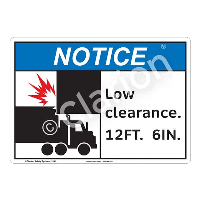 F1141-Z1SW1 NOTICE FLEXIBLE SIGN 7" X 10"