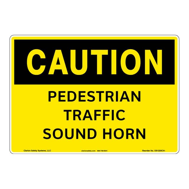 OS1220CH-Z1SW2 CAUTION FLEXIBLE SIGN 10" X 14"