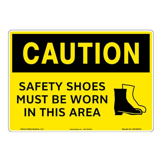 OS1229CH-ZASW1 CAUTION FLEXIBLE SIGN 7" X 10"
