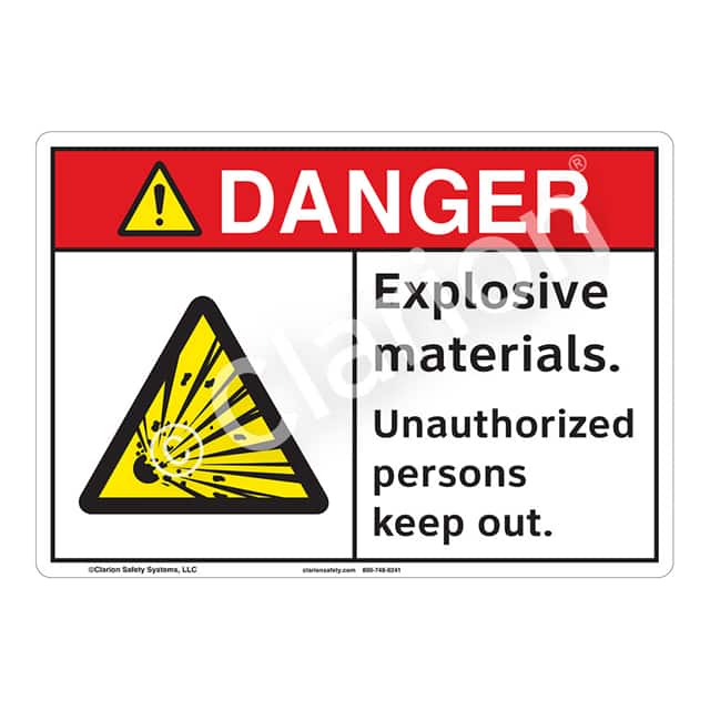 F1159-Z1SW1 DANGER FLEXIBLE SIGN 7" X 10"