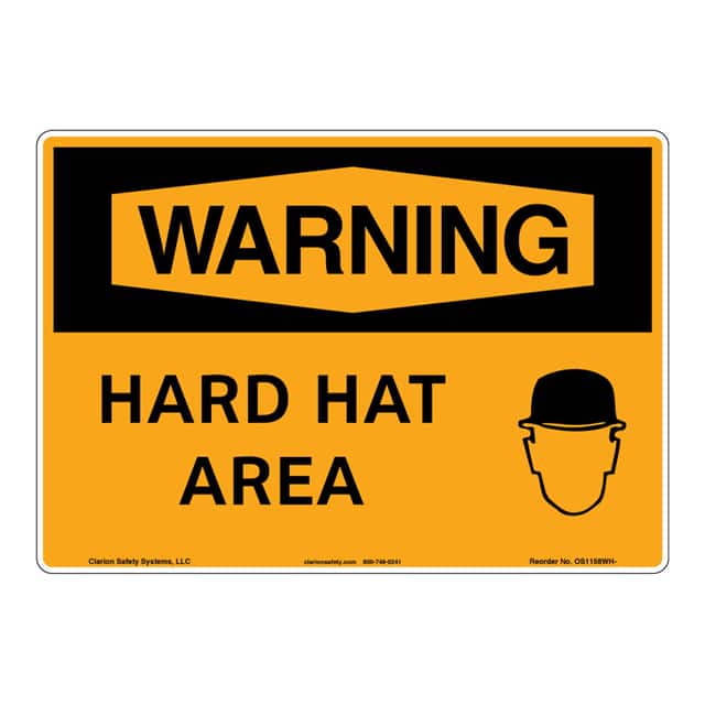 OS1158WH-Z1SW1 WARNING FLEXIBLE SIGN 7" X 10"