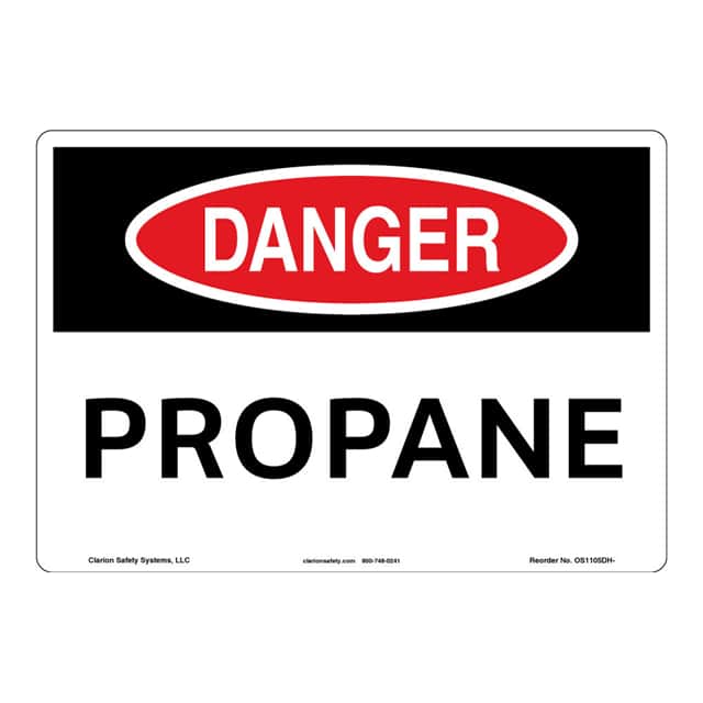 OS1105DH-ZASW1 DANGER FLEXIBLE SIGN 7" X 10"