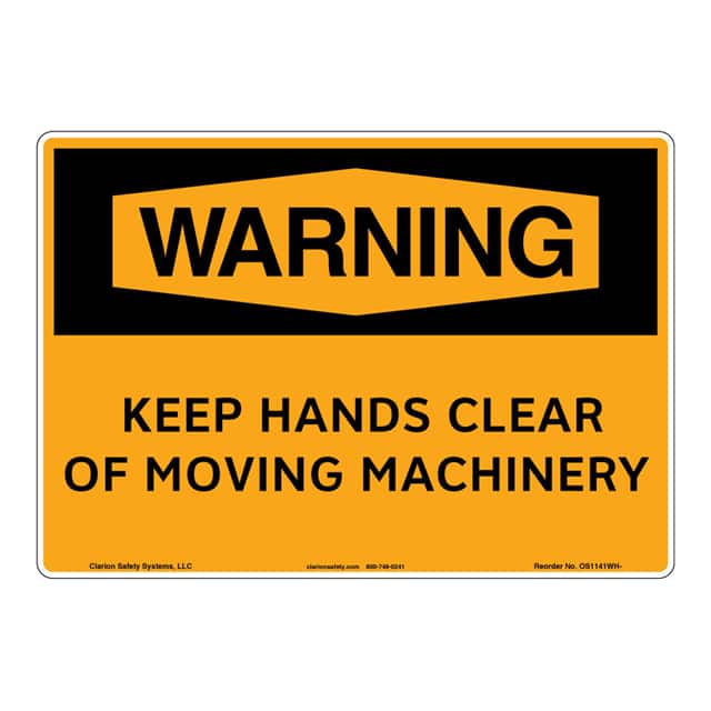 OS1141WH-ZASW1 WARNING FLEXIBLE SIGN 7" X 10"