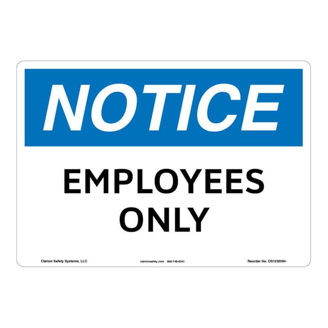 OS1235NH-ZASW1 NOTICE FLEXIBLE SIGN 7" X 10"