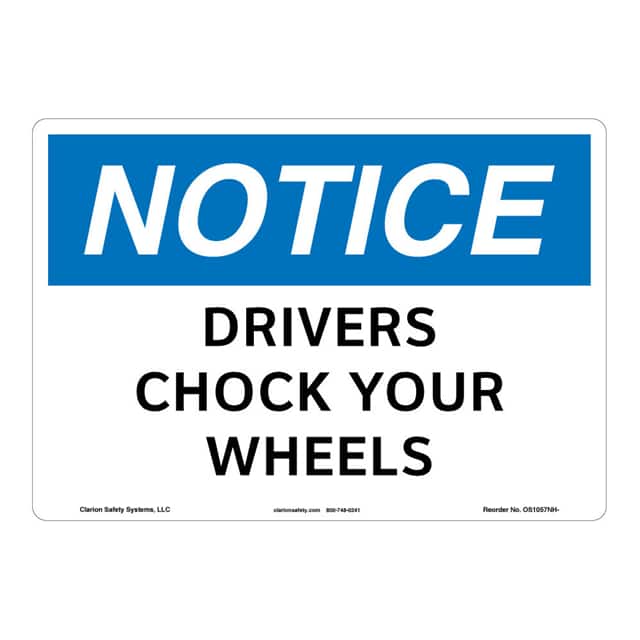 OS1057NH-ZASW3 NOTICE FLEXIBLE SIGN 12" X 18"