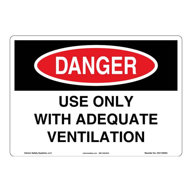 OS1120DH-ZASW1 DANGER FLEXIBLE SIGN 7" X 10"