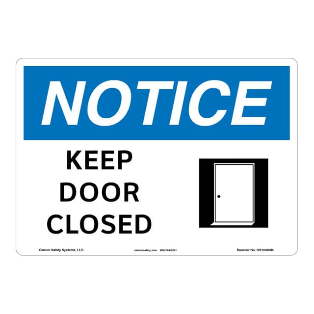 OS1249NH-ZASW1 NOTICE FLEXIBLE SIGN 7" X 10"