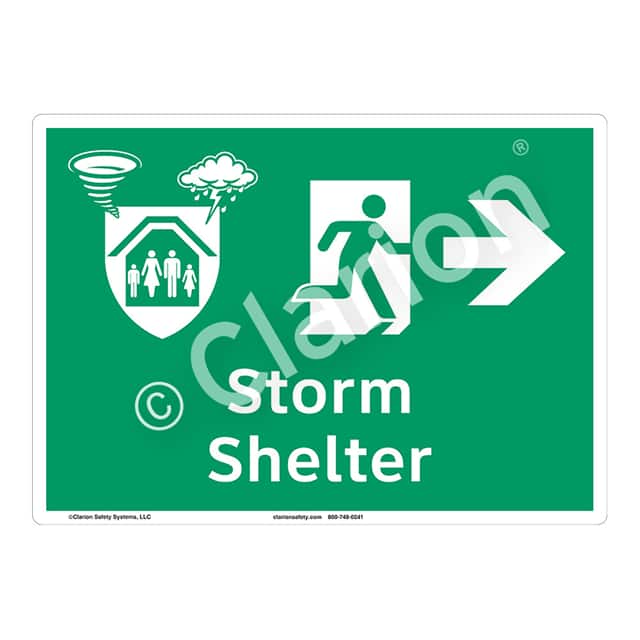 F1300-ZASW1 ANSI FLEXIBLE SIGN 7" X 10"