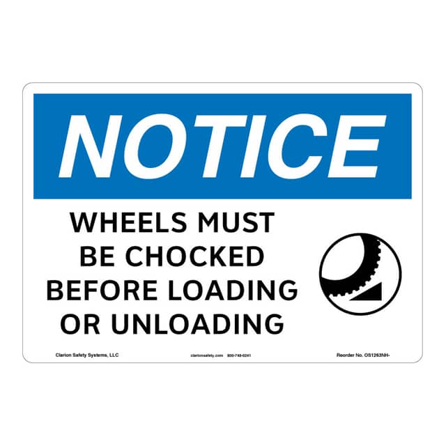 OS1263NH-ZASW1 NOTICE FLEXIBLE SIGN 7" X 10"