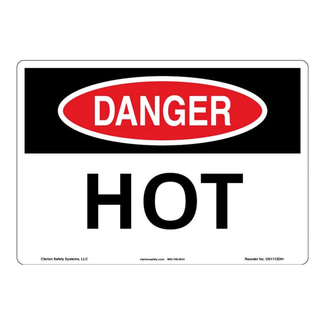 OS1112DH-ZASW3 DANGER FLEXIBLE SIGN 12" X 18"