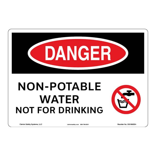 OS1065DH-ZASW1 DANGER FLEXIBLE SIGN 7" X 10"