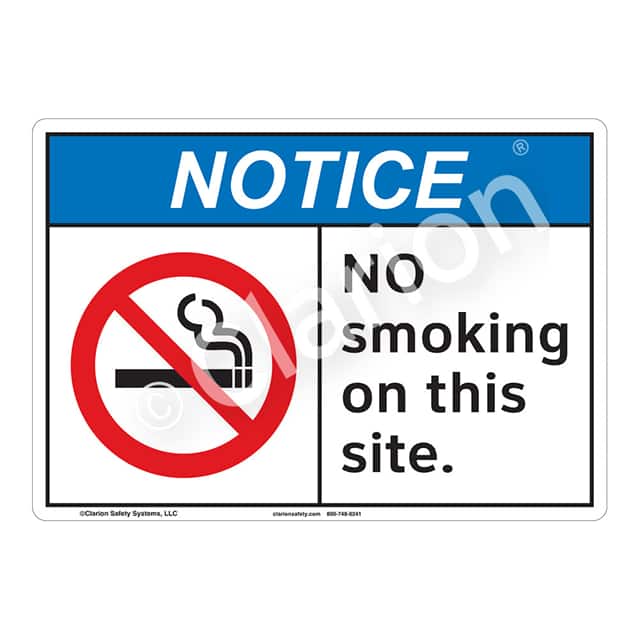 F1111-BESW3 NOTICE ALUMINIUM SIGN 12" X 18"