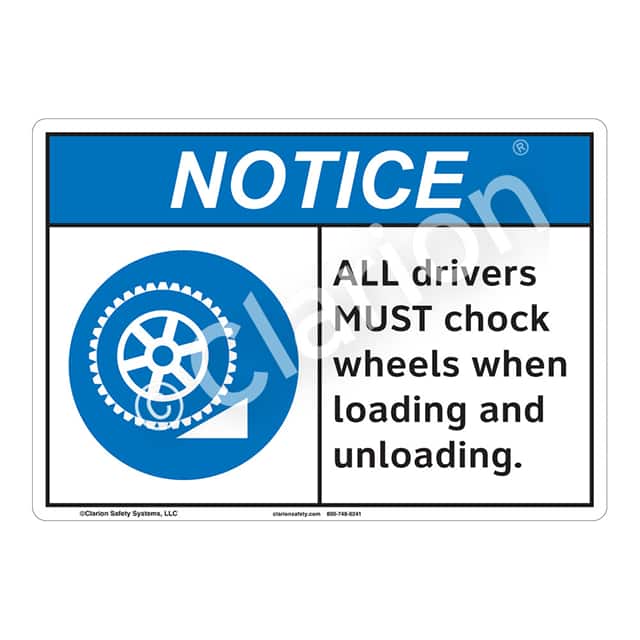 F1135-Z1SW1 NOTICE FLEXIBLE SIGN 7" X 10"