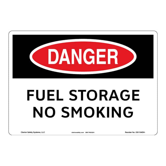OS1104DH-Z1SW2 DANGER FLEXIBLE SIGN 10" X 14"
