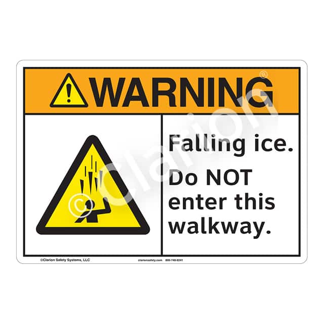 F1278-Z1SW1 WARNING FLEXIBLE SIGN 7" X 10"