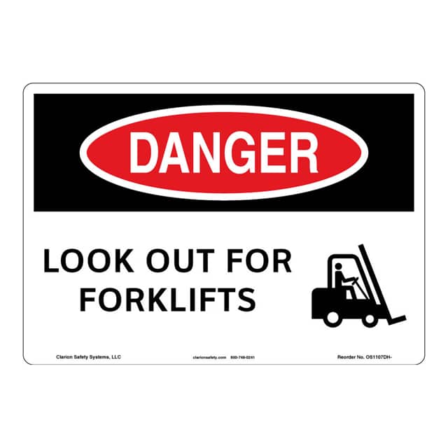 OS1107DH-S4SW2 DANGER ALUMINIUM SIGN 10" X 14"