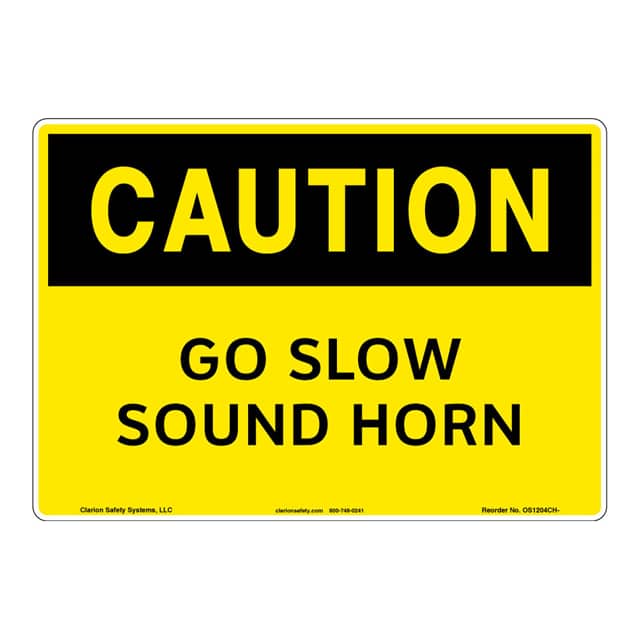 OS1204CH-Z1SW1 CAUTION FLEXIBLE SIGN 7" X 10"