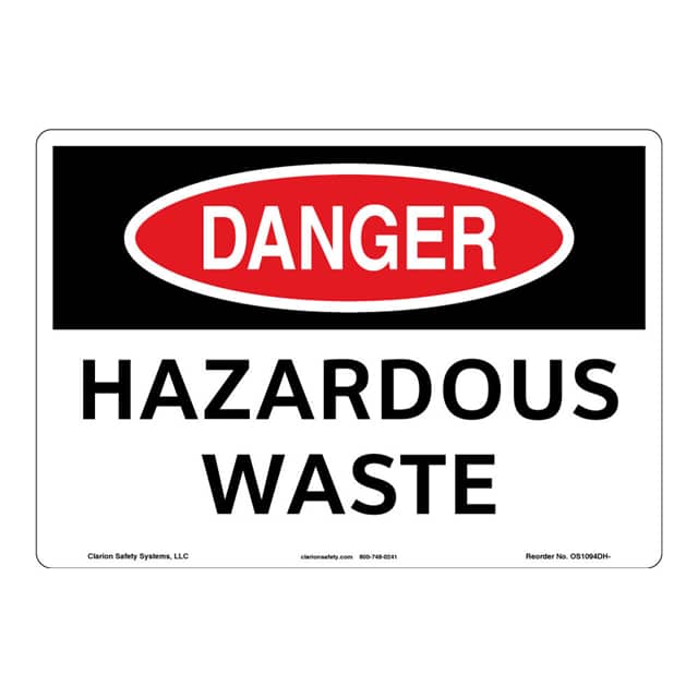 OS1094DH-S4SW2 DANGER ALUMINIUM SIGN 10" X 14"