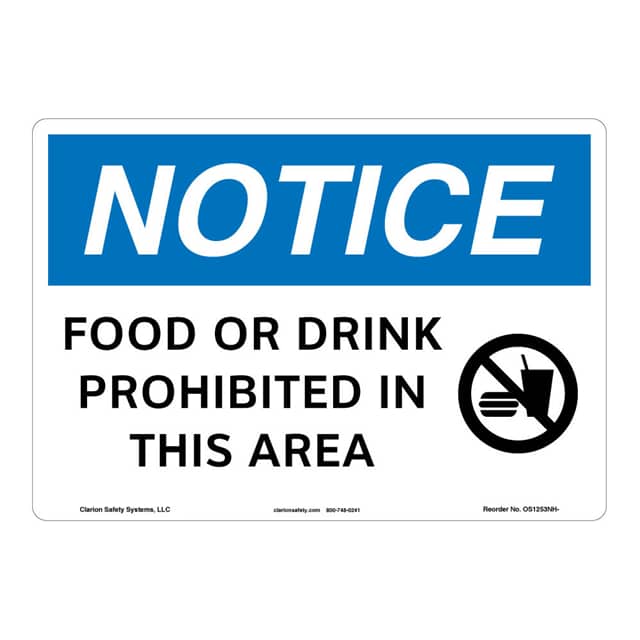 OS1253NH-Z1SW1 NOTICE FLEXIBLE SIGN 7" X 10"
