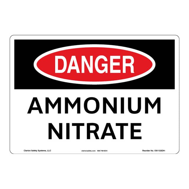 OS1122DH-S4SW2 DANGER ALUMINIUM SIGN 10" X 14"