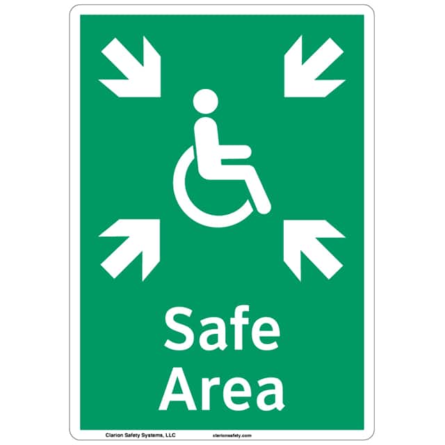 F1092-S4SW1 ANSI ALUMINIUM SIGN 7" X 10"