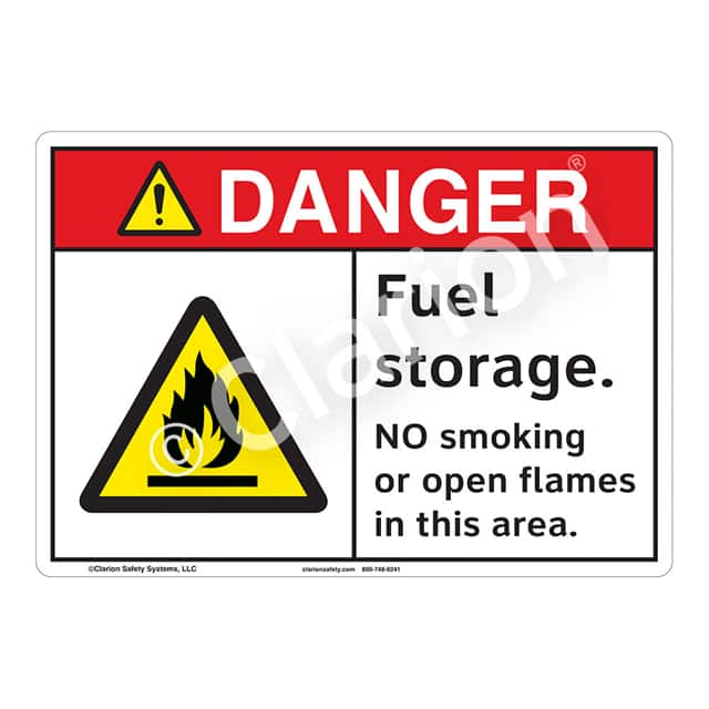 F1155-Z1SW1 DANGER FLEXIBLE SIGN 7" X 10"