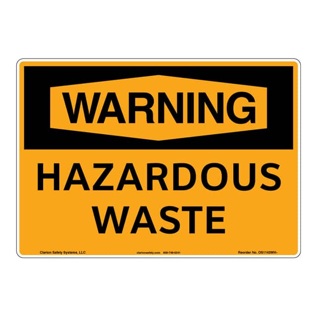 OS1143WH-Z1SW1 WARNING FLEXIBLE SIGN 7" X 10"