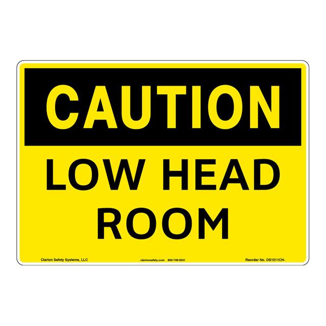 OS1211CH-S2SW3 CAUTION PLASTIC SIGN 12" X 18"