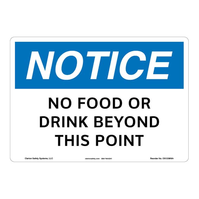 OS1238NH-Z1SW2 NOTICE FLEXIBLE SIGN 10" X 14"