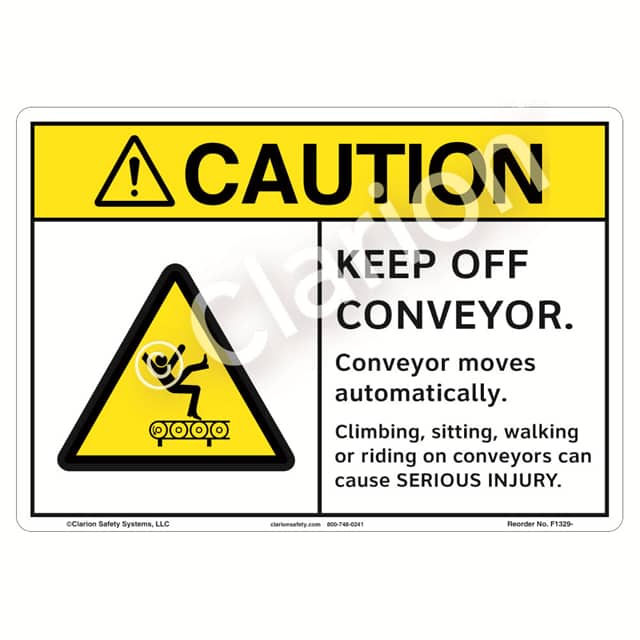 F1329-ZASW3 WARNING FLEXIBLE SIGN 12" X 18"