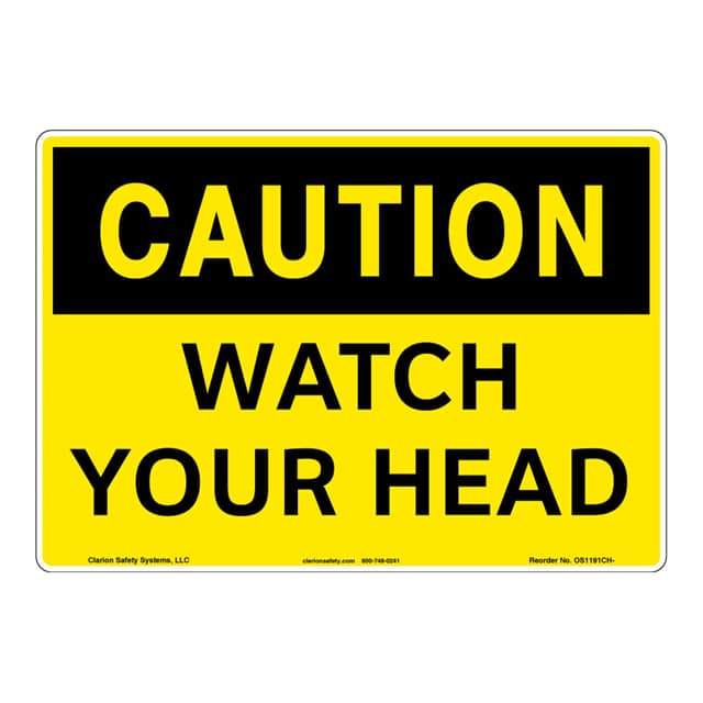 OS1191CH-Z1SW2 CAUTION FLEXIBLE SIGN 10" X 14"