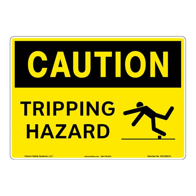 OS1226CH-S4SW2 CAUTION ALUMINIUM SIGN 10" X 14"