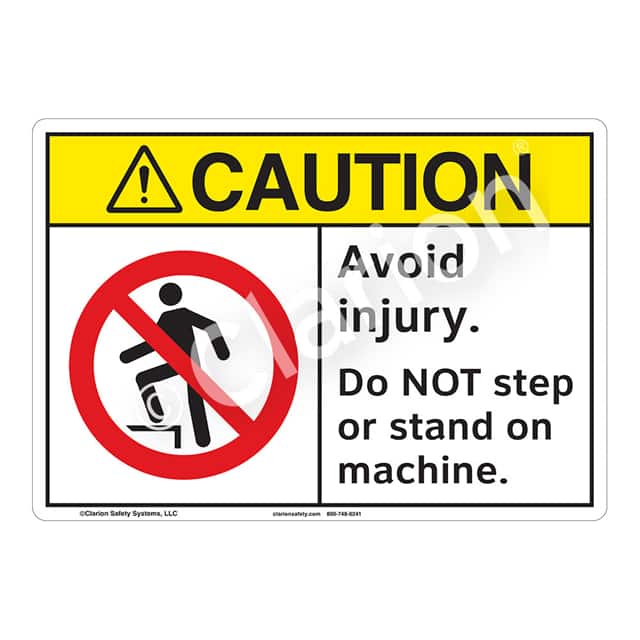 F1219-S4SW2 CAUTION ALUMINIUM SIGN 10" X 14"