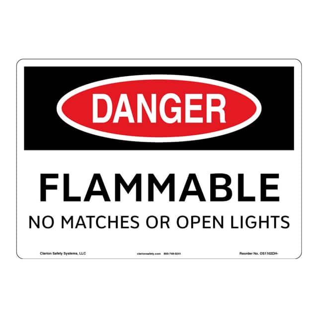 OS1102DH-S4SW2 DANGER ALUMINIUM SIGN 10" X 14"
