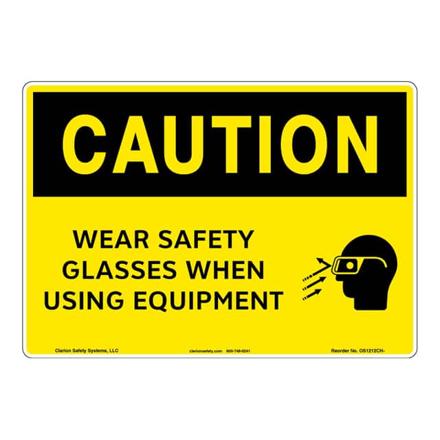 OS1212CH-Z1SW3 CAUTION FLEXIBLE SIGN 12" X 18"