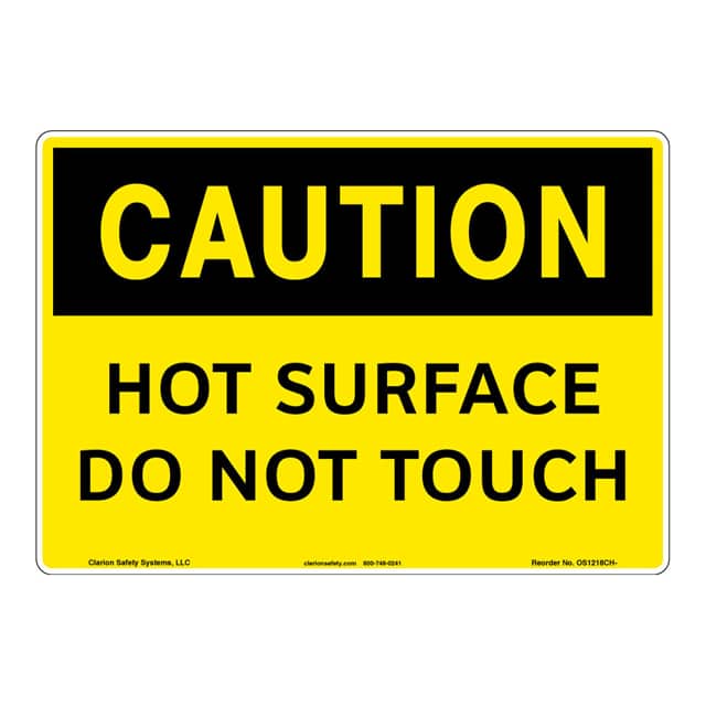 OS1218CH-Z1SW1 CAUTION FLEXIBLE SIGN 7" X 10"