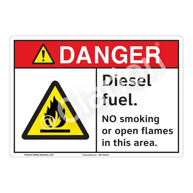 F1156-Z1SW1 DANGER FLEXIBLE SIGN 7" X 10"