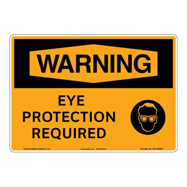 OS1169WH-Z1SW1 WARNING FLEXIBLE SIGN 7" X 10"