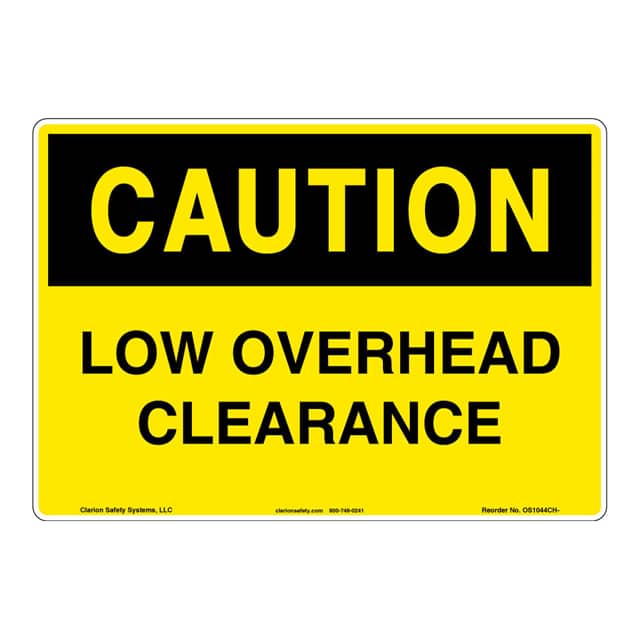 OS1044CH-S4SW2 CAUTION ALUMINIUM SIGN 10" X 14"